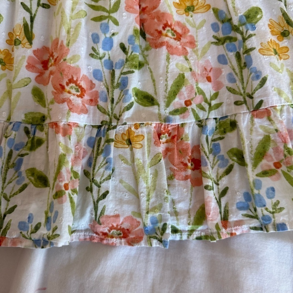 Gymboree Girls Floral Ruffle Dress - Prairie Fields - Bunnys Tail Size 7 - Picture 3 of 7